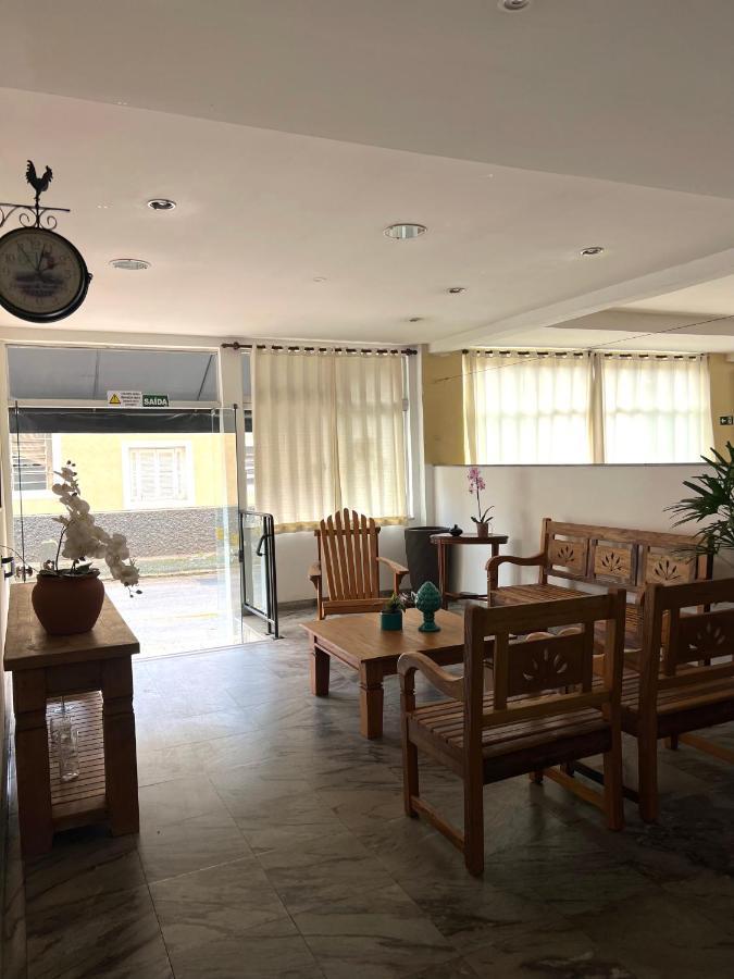 Hotel Thermas Da Mantiqueira - Pocos De Caldas - De Frente Para A Praca Central E Relogio Floral Экстерьер фото